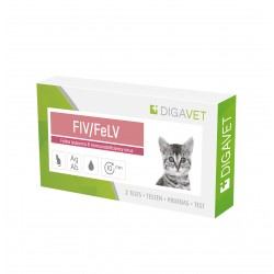 FELV Ag / FIV Ab - Kit de diagnostic - Boite de 2